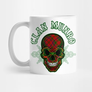 Scottish Clan Munro Tartan Celtic Skull Mug